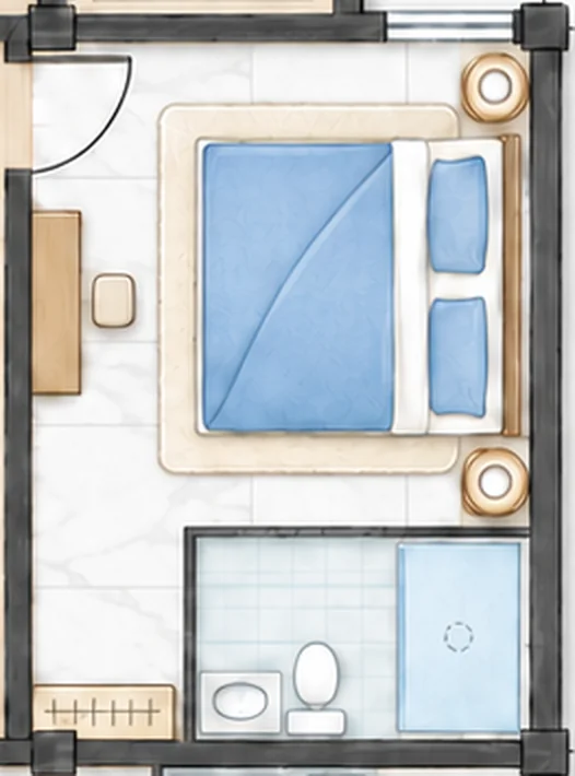 Cozy Small Room — Room plan